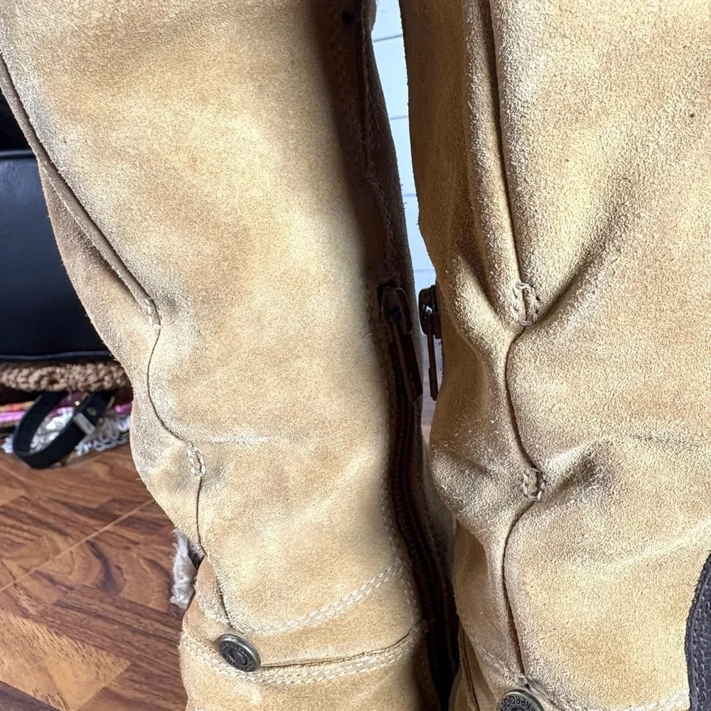 The North Face Primaloft Tall Suede Winter Boots Women’s 7 Brown Tan Waterproof